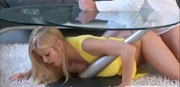  Hot Mom Alexis Fawx Stuck under Table and Fucked by Stepson jimslimmer 240p